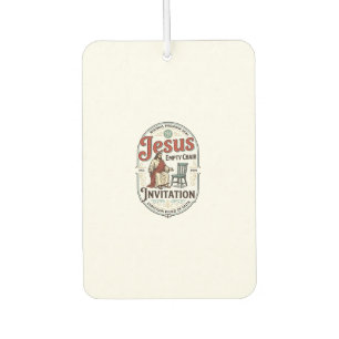 Jesus Empty Chair Invitation Jesus Empty Chair Inv Car Air Freshener