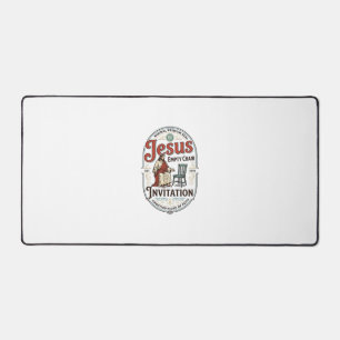 Jesus Empty Chair Invitation Jesus Empty Chair Inv Desk Mat