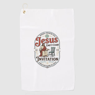 Jesus Empty Chair Invitation Jesus Empty Chair Inv Golf Towel