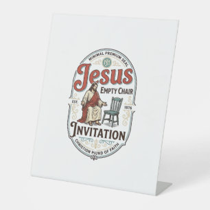 Jesus Empty Chair Invitation Jesus Empty Chair Inv Pedestal Sign