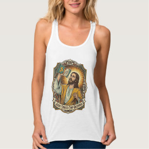 Jesus Empty Tortilla Chip Bag Drunk Munchies Party Singlet
