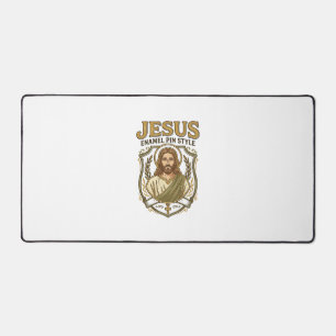 Jesus Enamel Pin Style Jesus Enamel Pin Christian  Desk Mat