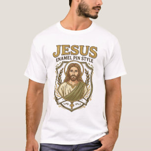 Jesus Enamel Pin Style Jesus Enamel Pin Christian T-Shirt