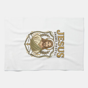 Jesus Enamel Pin Style Jesus Enamel Pin Christian  Tea Towel