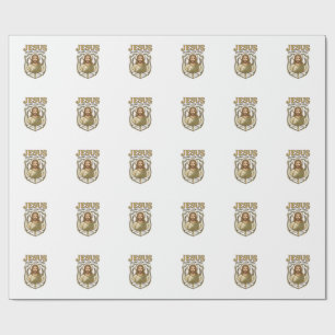Jesus Enamel Pin Style Jesus Enamel Pin Christian  Wrapping Paper