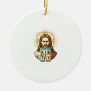 Jesus Endless Captcha Verification Traffic Lights Ceramic Tree Decoration