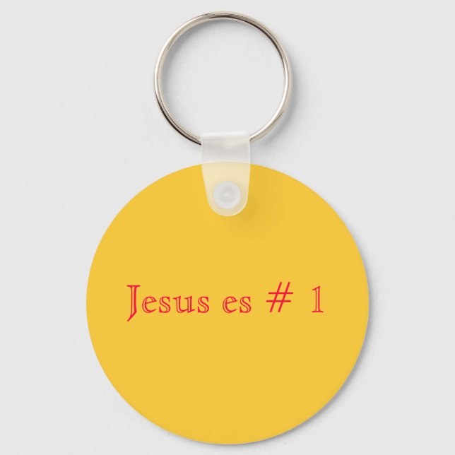 Jesus es # 1 key ring (Front)