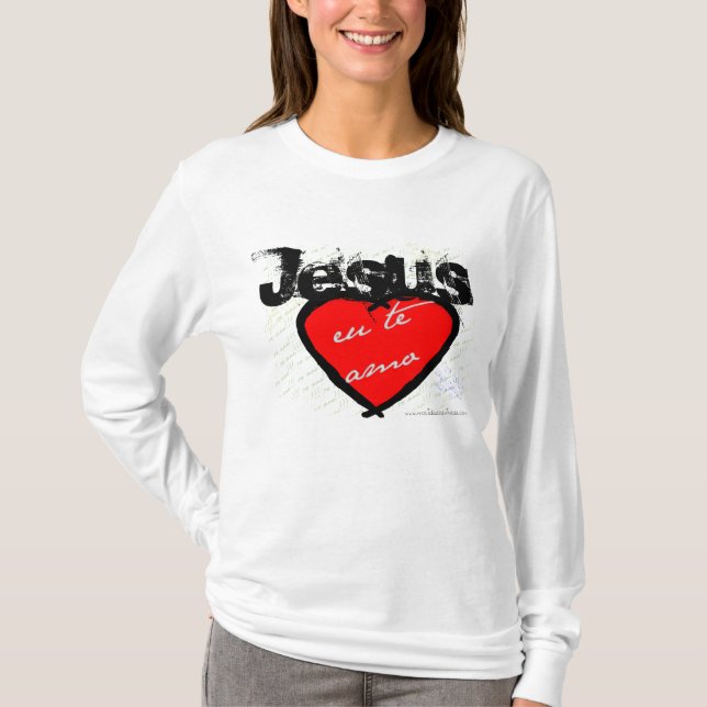 Jesus eu te amo HOODIE T-Shirt (Front)