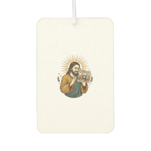 Jesus Eyes Closed Tagged Group Photo Unflattering  Car Air Freshener