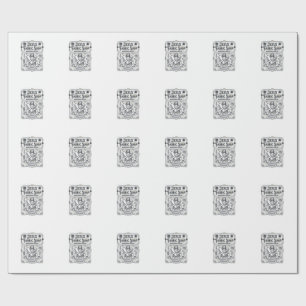 Jesus Fabric Shop Haberdashery Jesus Fabric Shop H Wrapping Paper