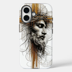 jesus face iPhone 16 case