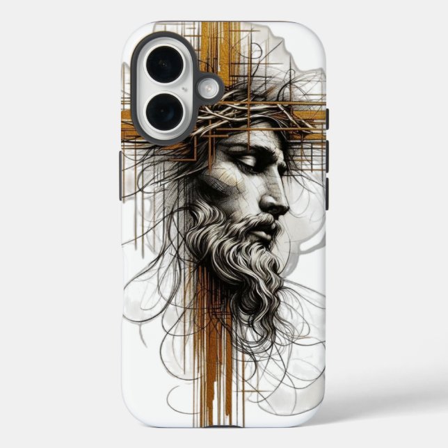 jesus face Case-Mate iPhone case (Back)