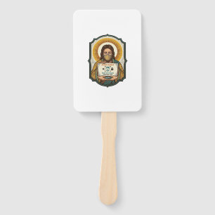Jesus Failed Face Unlock Mask Recognition Tech Pho Hand Fan