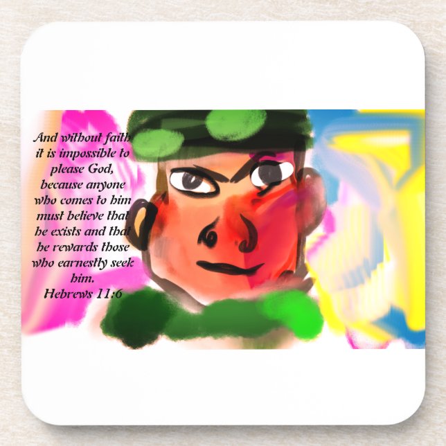 Jesus faith coaster (Front)