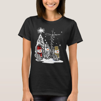 Jesus Faith Hope Love Snowman T-Shirt