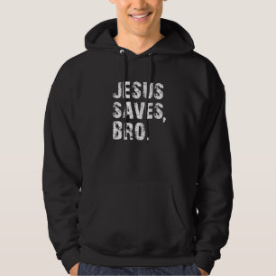 Jesus Faith Saves Bro Vintage Pro Christian Religi Hoodie