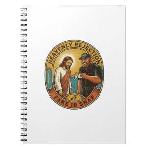 Jesus Fake ID Confiscated Angry Bouncer Club Party Notebook