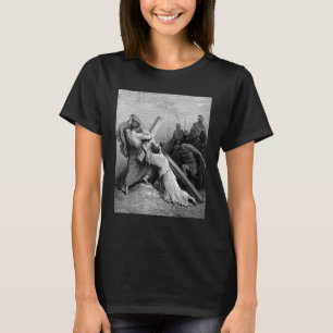 Jesus Falling Beneath the Cross Gustave Dore Bibli T-Shirt