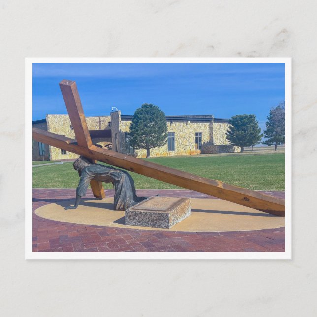 Jesus Falls the Second Time  Postcard (Front)