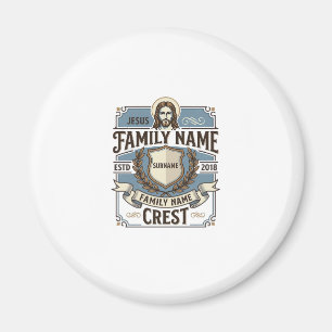 Jesus Family Name Crest Jesus Family Name Crest Ch Magnet