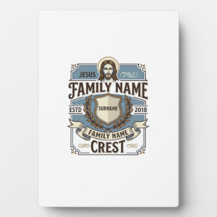 Jesus Family Name Crest Jesus Family Name Crest Ch Plaque