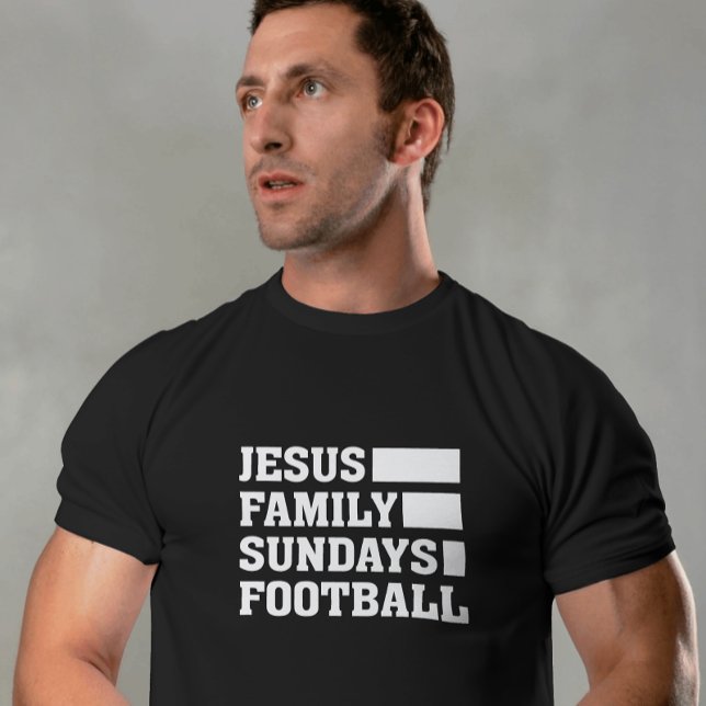 Jesus, Family, Sundays, Football Unisex T-Shirt (Creator Uploaded)