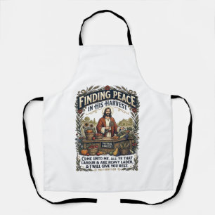 Jesus Farmers Market Handmade Food Graphic Tee Chr Apron