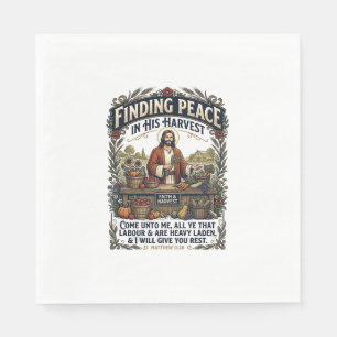 Jesus Farmers Market Handmade Food Graphic Tee Chr Napkin