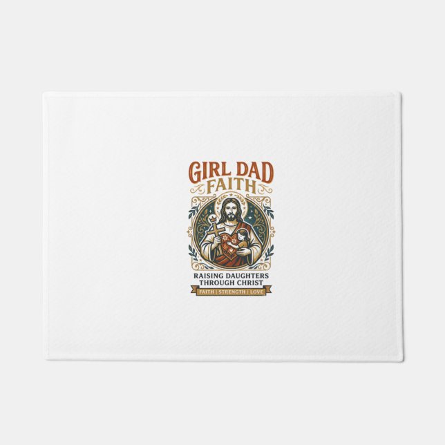Jesus Fatherhood Micro Identities Graphic Tee Chri Doormat (Front)