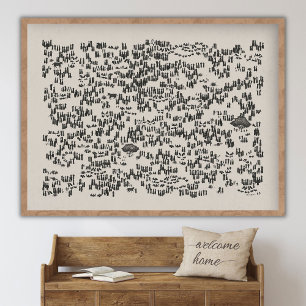 Jesus Feeds the 5000 Landscape, God Provides, Jesu Poster