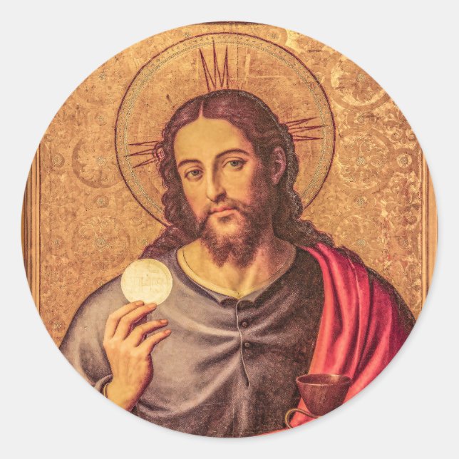 Jesus Fine Art  Classic Round Sticker (Front)