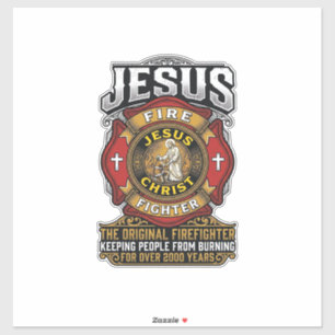 Jesus Firefighter Vintage Christian Faith Shirt