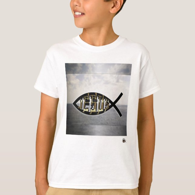 Jesus fish 2 T-Shirt (Front)