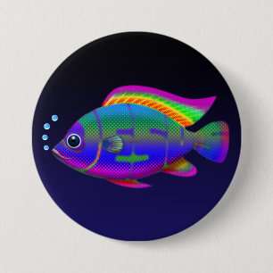 Jesus Fish 7.5 Cm Round Badge