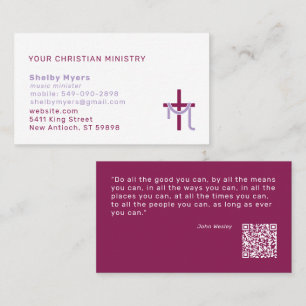 Jesus Fish Bible with Book Marker Business Card