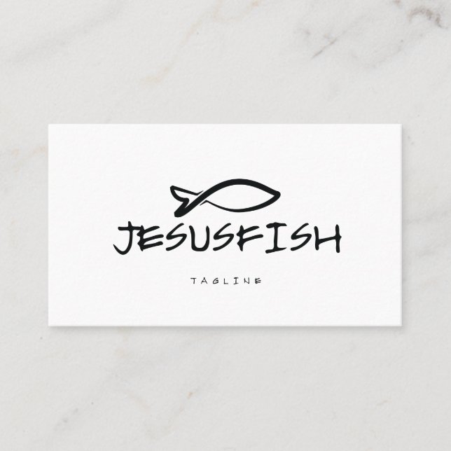 Jesus FISH business card template (Front)