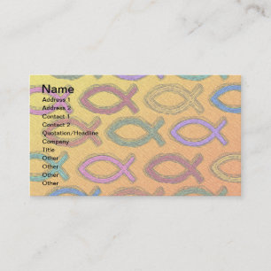 JESUS FISH DESIGN BUSINESS CARD
