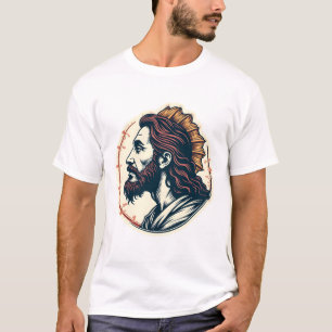 Jesus Fish Emblem Vintage Engraving Tee 2