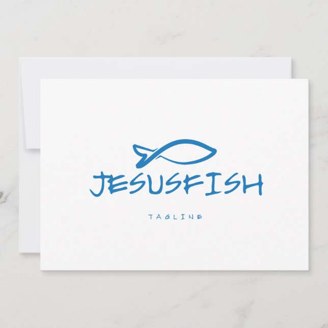 Jesus FISH logo template (Front)