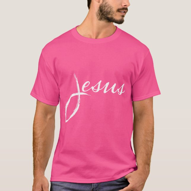 Jesus Fish Simple Design T-Shirt (Front)