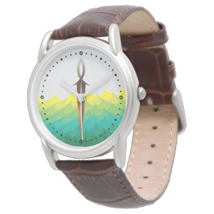 Jesus Fish Sword Watch