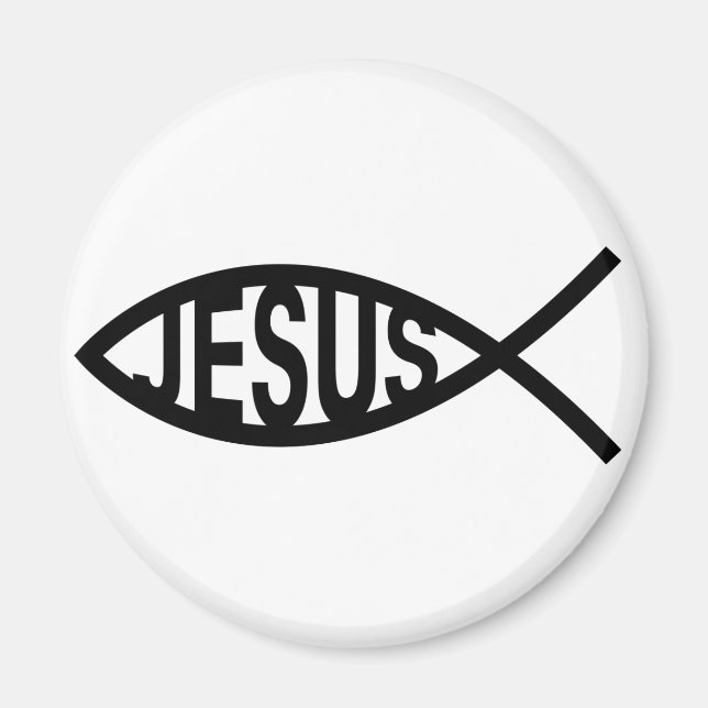 Jesus Fish Symbol Magnet (Front)