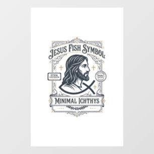 Jesus Fish Symbol Minimal Ichthys Jesus Fish Minim