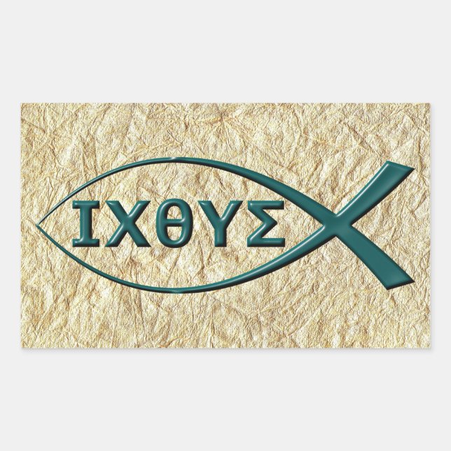 Jesus Fish Symbol Stickers (Front)