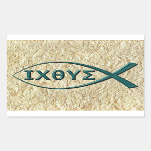 Jesus Fish Symbol Stickers