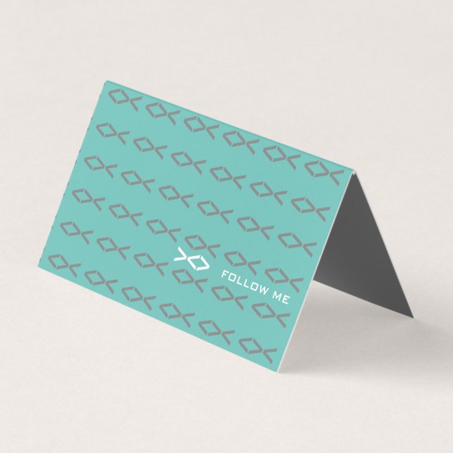 Jesus Fish Text Business Card (Front)