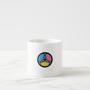 Jesus Fish Trinity Stained Glass Espresso Cup