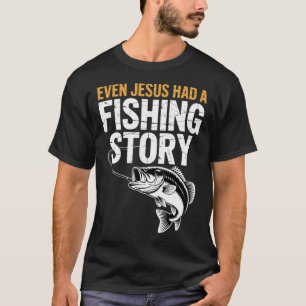 Jesus Fishing Fisherman Funny Christian T-Shirt