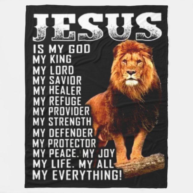 JESUS FLEECE BLANKET (Front)