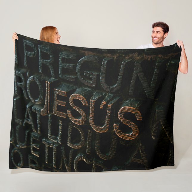 JESUS FLEECE BLANKET (In Situ)